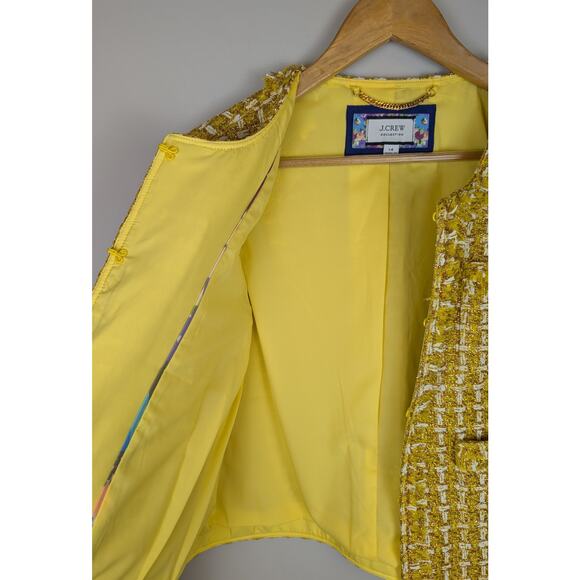 J Crew Collection Lady Jacket in English Golden Tweed 14 - Picture 9 of 13